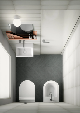 NORM 35 - Rectangular handrinse basin by GSI ceramica - view 3